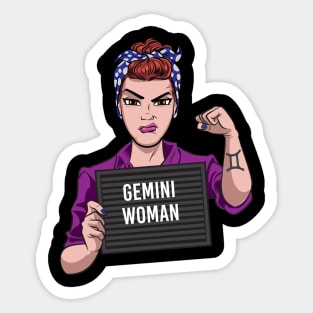 Gemini Woman Sticker